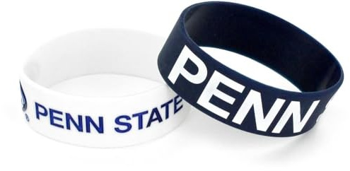 aminco NCAA Oklahoma Sooners Silicone Rubber Bracelet Wristbands, 2-Pack