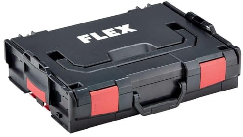 FLEX Transportkoffer L-BOXX TK-L 102 (Werkzeugkoffer 102, Tragebox mit 2,1 kg, Ladungsträger in Schwarz/Rot) 414077