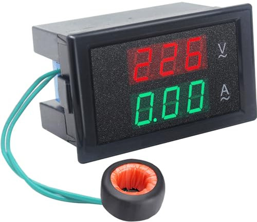 KETOTEK Voltometro Amperometro 220V Digitale Misuratore di Tensione Corrente Pannello AC 80-300V 100A Voltaggio Amp LED Display con trasformatore di corrente