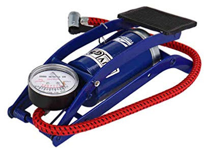 RONGJJ Pumpe Fußpumpe Mit Einem Zylinder, Luftpumpe Fußpumpe Auto Van Fahrrad Fahrradreifen Manometer