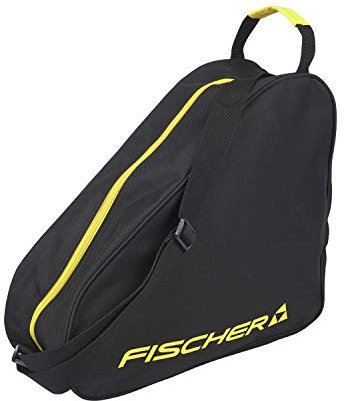 Fischer Schlittschuh-Tasche Senior 41x38x16cm Schwarz/Gelb - für 1 Paar Schlittschuhe oder INLINER