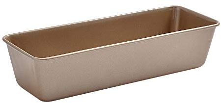 i enjoy + Loaf Tins for Baking Non Stick, 2 lb Bread Pan,Carbon Steel, loaf pan 30.5cm（12 Golden Coating PFOA Free