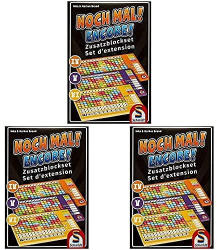 Schmidt Spiele 49345 Noch Mal Zusatzblöcke (3 Stück), 3er Pack