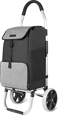 Safe Age® Einkaufstrolley mit Kühlfach und Sackkarren-Funktion - Einkaufswagen - Trolli - Klappbar