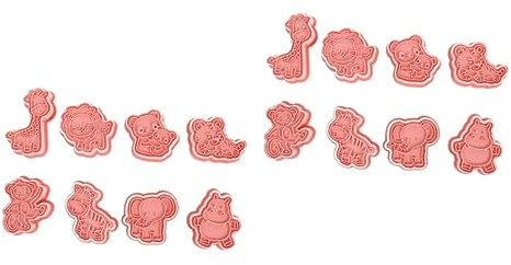 BESTonZON 16stücke Teiliges Tierform -ausstechformen Kreative Plätzchenformen Aus Lebensmittelechtem Kunststoff Für Backen Von Keksen Und Fondant Für Zuhause Oder Bäckereien
