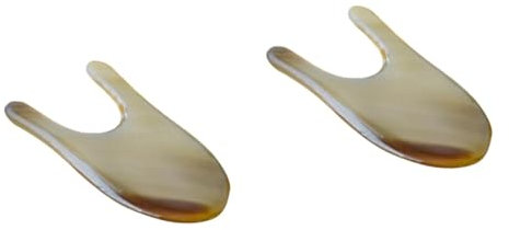 Beaupretty 2stücke U-förmiger Massage-stift Horn Für Augen Und Nackenakupressur Multifunktionale Massageplatte Für Entspannende Gesichts Und Körperanwendungen Pflegend Und Schmerzlindern