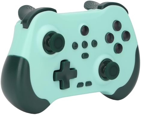 Controlador de Juegos Inalámbrico, Tecnología de Detección de Movimiento, Control Preciso, Diseño de Iluminación único, Compatible con IOS MFi, para PC Steam (GREEN)