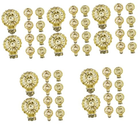 PRETYZOOM 100 STK Weihnachtskerzenhalter Weihnachtskerzenclip Feier-Geburtstags-kerzenclips Weihnachtsbaumkerzenhalter Baumkerzenclip Tropfkerzenhalter Kerzenhalter Für Fenster Golden Eisen