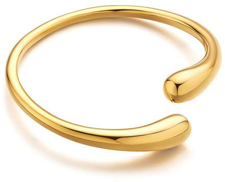 CASSIECA Gold Armbänder für Damen Einstellbare Gold Manschette Armreif Armband Gold Chunky Tropfen Armbänder 316L Edelstahl 14K Gold Damenschmuck Weihnachten Geburtstag Geschenke mit Box