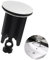 Frogetu 1 Stück Universal Waschbeckenstöpsel 40mm,Abflussstopfen Waschbecken,Abflussstopfen Stöpsel,Edelstahl Excenterstopfen,Badewannenstöpsel,aus Messing,mit Gummi,für Küche Bad