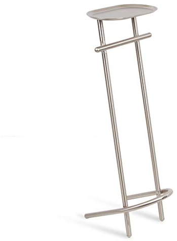 Butler Toilet Paper Holder Stand and Flex Toilet Brush with Shelf and Drawer, Stainless Steel