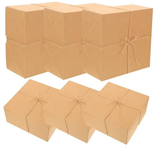 BESTYASH 6stücke Kraftpapierboxen Geschenkverpackungen für Brautjungfern-vorschläge Dekorativ aus Hochwertigem Material Stabil und Reißfest