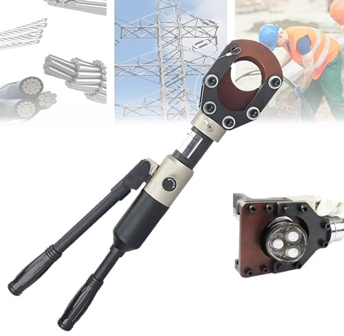 LYJIANGXIN Hydraulischer Kabelschneider Kabelschere Robustes Bolzenkabelschneider Robustes Bolzenkabelschneider Ø50mm/75mm/85mm/95mm Für Cu/Al-Kabel Und Gepanzerte Kabel