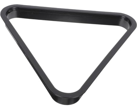 Soporte para Bolas de Billar Mini, Triángulo de Plástico Negro