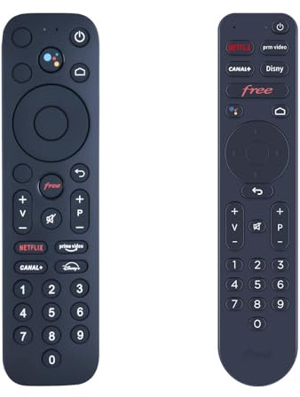 Snrigw Télécommande infrarouge de rechange pour Freebox Ultra TV Box (sans fonction vocale)