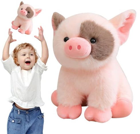 GETBSTOOP 7,8 tum rosa gris plysch, tecknad söt gris gosleksak, söta grisar gosedjur docka för barn Vuxna, mjuk gosedjur kudde, grisar plysch kudde docka för hem soffa sovrum dekoration