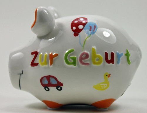 Spardose Schwein Zur Geburt - Keramik, klein