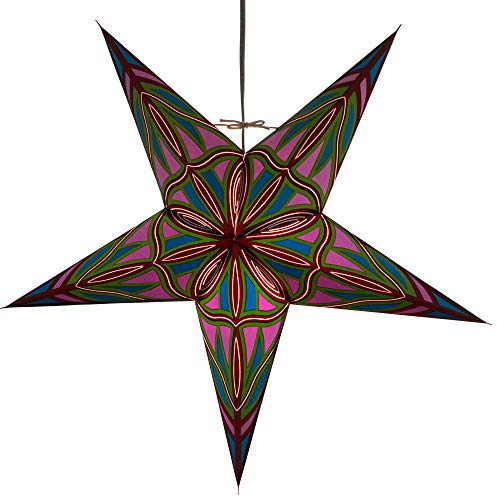 Serendipity Paper Star Lantern with 12 Foot Power Cord Included