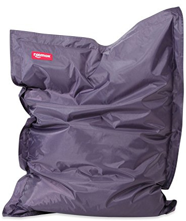roomox bönpåse XXL för barn män och kvinnor, högteknologisk polyester, violett, 160 x 120 x 30