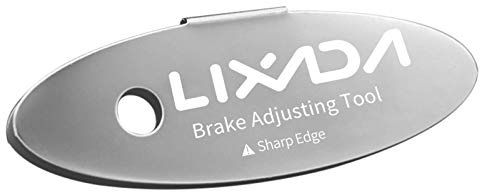 Lixada 1/2 Stück MTB Bremsbeläge Scheibenbremsen Werkzeug Einstellwerkzeug Fahrrad Fixierhilfe Bremsbeläge Rotor Ausrichtungswerkzeug Werkzeug Spacer Reparaturset für Fahrrad
