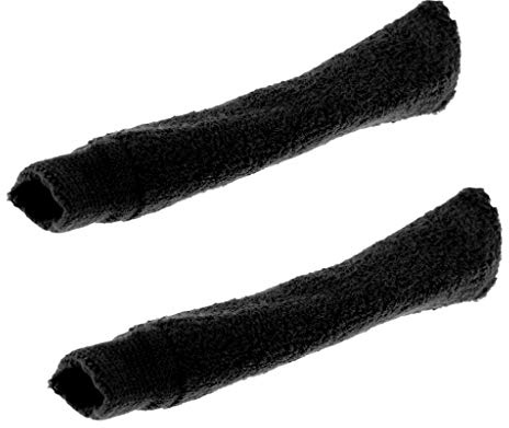 Tenlacum Griffband für Badminton-/Tennisschläger, zum Überziehen von Handtüchern, 4 Farben (schwarz)