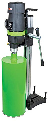 CS Unitec | DBE 201A | Eibenstock Diamond Concrete Wet & Dry Core Drill Rig — for Reinforced Concrete, Brick, Block, and Stone. Up to 8 Capacity, 110 V, Reliable & High-Performance (Made in Germany)
