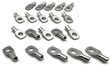 eXODA câble terminal 2,5mm2 M5 20x pour câbles de batterie - compatible avec section de câble 2,5 mm² - diamètre d'ouverture de vis 5 mm - adapté pour tresse de cuivre 1,8mm