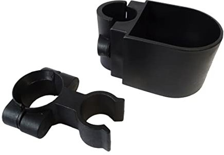 FabaCare Stockhalter für Rollatoren, Gehstockhalterung für 25 mm Rundrohre, Halterung für Gehstöcke