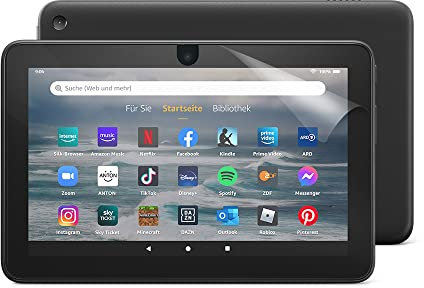 NuPro Transparent Screen Protector | for Amazon Fire 7 tablet, 12th generation (2022 release), 2-pack