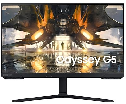 Samsung Ecran PC Odyssey G50A -32'' 165Hz, 1ms, Dalle IPS, Résolution WQHD 2560x1440, 2500:1, 300cd/m2, Compatible G-SYNC, AMD FreeSync Premium, Pied Ajustable,HDMI, DisplayPort