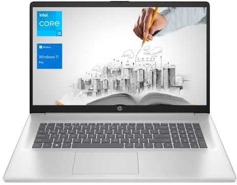 HP 17 Business Laptop, 17.3” HD+ Display, 11th Gen Intel Core i3-1125G4 Processor, 16GB RAM, 512GB SSD, Wi-Fi, HDMI, Webcam, Windows 11 Pro, Silver