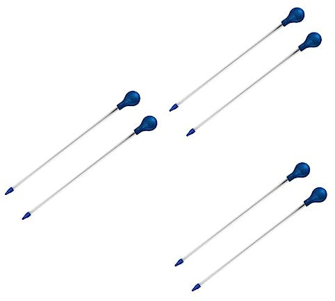 iplusmile Acuario 6 Piezas Fertilizante Liquido Alimentador De Corales Abono Liquido Arrecife De Coral Comedero para Corales De 40cm Alimentador De Coral De Arrecife Líquido 35c