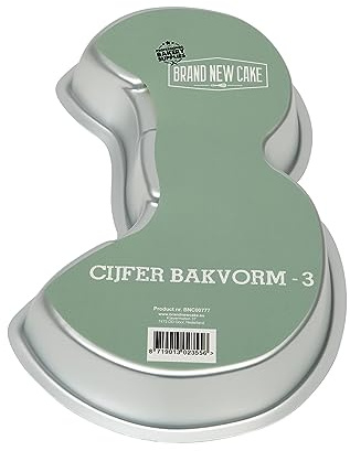 BrandNewCake® Molde de Aluminio Número 3 - Molde Reutilizable para Tartas y Pasteles - Fácil de Usar y Limpiar