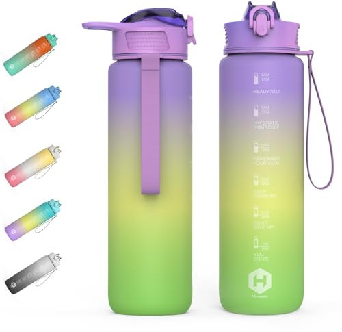 HOMEEX Water bottle (Purple, Yellow, Green)