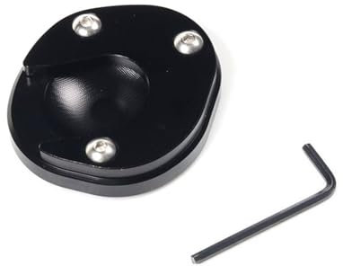 OBIOZZ Ständerverlängerungspad Für FB Mondial HPS 125 HPS 300 Hipster HPS125 Motorrad Kickstand Fuß Seitenständer Vergrößern Verlängerung Pad Regal Stop Seitenständer Platte (Color : Schwarz)