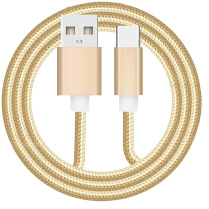 KONTONTY Cable USB Tipo C de 3 Unidades 0,25 Metros Compatible Móviles y Tabletas Material Trenzado Color Negro