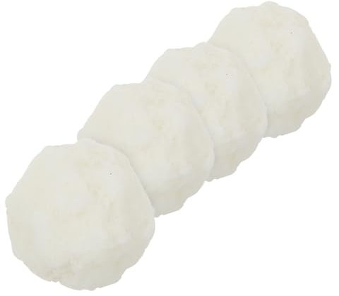 BESTonZON 4 Stück Miniatur Schneeball Figuren Aus Kunstharz Kompakt Kleine Mikro Dekorationen Für Selbstgemacht Mikrolandschaften Und Winterdeko