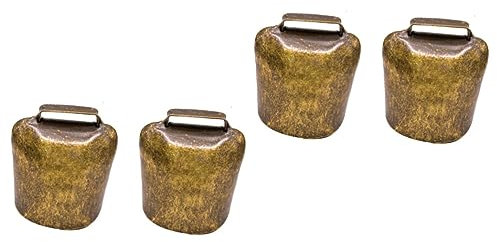 BESPORTBLE 2 Stück Antike Kupferglocken Für Tiere – Vintage Metallglocken Für Schafe - Kühe Und Hunde – Ideale Dekoration Für Bauernhof Und Garten - 26G Bronze Glocken Für Handwerk Und