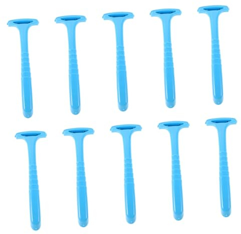 Raspador de Pies para Piel Muerta 10piezas Azul Pp Acero Inoxidable | Uso Profesional Casa, Herramienta de Pedicura Portátil, Diseño Versátil y Resistente