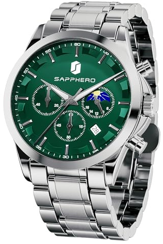 BENYAR by Montre Homme Chronographe Etanche Lumineuses Date Grand Cadran Classique Mode Affaires Analogique Quartz Montres Cadeau élégant pour Hommes