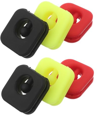 Toddmomy 6pezzi Ammortizzatore per Corde di Racchetta da Tennis in Silicone Smorzatore di Vibrazioni per Racchetta Riduttore di Urti per Corde di Forma Quadrata per Giocatori di Tennis
