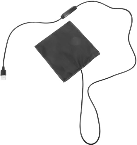 KOMBIUDA Alfombrilla Térmica USB Ajustable para Mascotas Pequeñas, Manta Eléctrica para Hámster y Conejos, 14 Cm, Material Seguro, Uso en Jaulas, Adecuado Invierno y Viajes