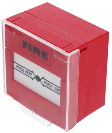 MOTHNUR Botón Alarma Incendio Manual con Reinicio Rápido Resistente al Agua Pulsador Fuego para Emergencia Instalación Sencilla para Seguridad Empresarial y Alerta Rápida