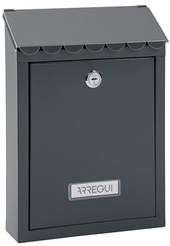 ARREGUI Civic E5725-C Boîte aux Lettres Individuelle en Acier | Taille S (Courrier Format A5) | Murale | Facile à Installer | Anthracite