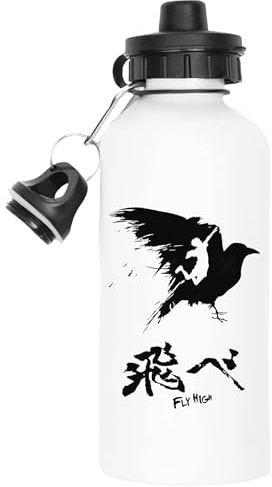Udaytee Haikyuu! Fly High Wasserflasche, Weiße Trinkflasche