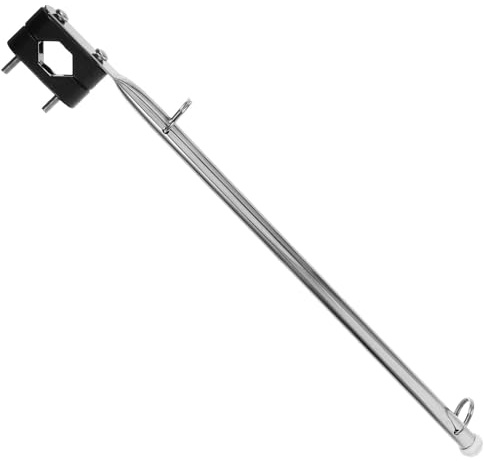 LOEFLIFA Stainless Steel Marine Flagpole Mount for Boats 7/8–1 1/4 Tubes, Small Yacht Flag Support Rod, Sturdy Boat Flag Pole Holder for Sailing and Deck Hardware