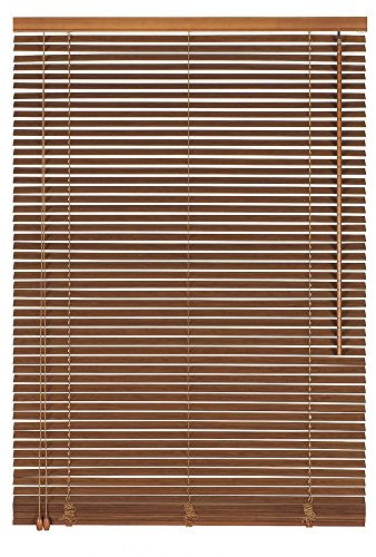 Easy-Shadow Holzjalousie Holz-Jalousie Bambus Jalousette Echtholz Rollo Jalousette 45 x 200 cm / 45x200 cm in Farbe Hellbraun - Bedienseite Links // Maßanfertigung