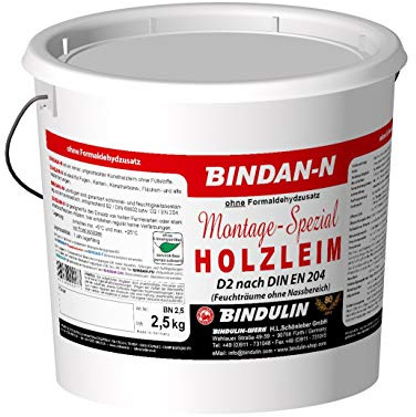 Bindan-N Montage-Spezial-Holzleim B2 inkl. 1 Leimspachtel von E-Com24 (2,5 Kilogramm)