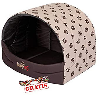 HobbyDog BUSBWL2 Souffleur + Spieltau gratis Hundehöhle Katzenhöhle Hundebett Katzenbett Hundehaus Schlafplatz Hundekorb Hund Haus Hundehütte S-XL (M (50 x 38 cm))