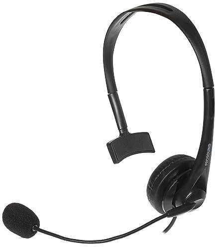 PROSOUND Wired Office USB A Headset, Single Ear Mono Stereo Telephone Headphones for PC/Laptop/Chromebook, Teams, Zoom, business meetings, call centers, online class, work